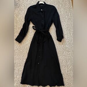 Banana Republic Midi Shirtdress Black